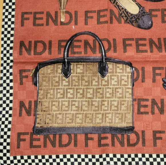 FENDI Vintage Scarf 19x19 - Picture 2 of 6